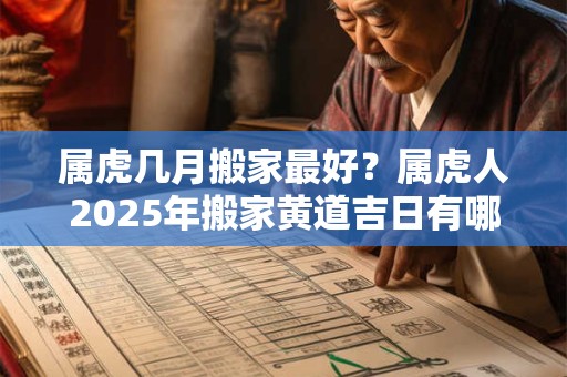 属虎几月搬家最好？属虎人2025年搬家黄道吉日有哪些