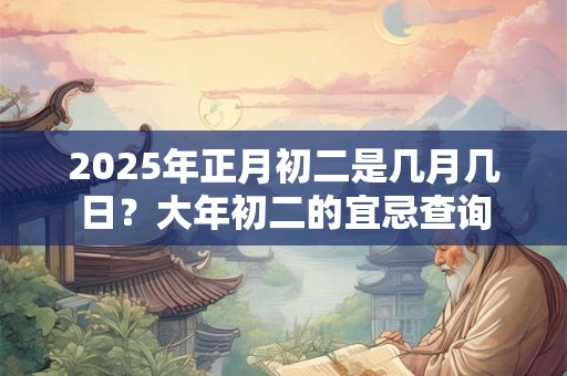2025年正月初二是几月几日？大年初二的宜忌查询