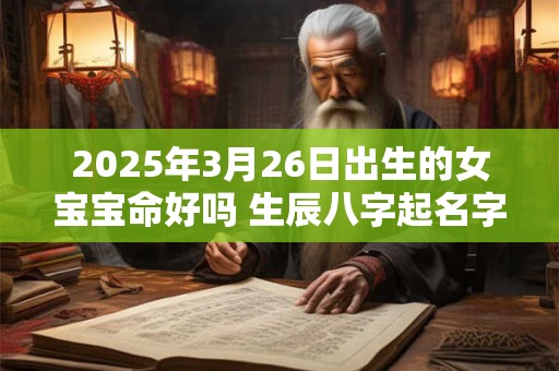 2025年3月26日出生的女宝宝命好吗 生辰八字起名字