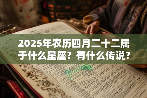 2025年农历四月二十二属于什么星座？有什么传说？