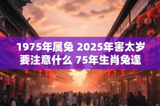 1975年属兔 2025年害太岁要注意什么 75年生肖兔逢龙年运气如何