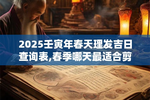 2025壬寅年春天理发吉日查询表,春季哪天最适合剪头发？