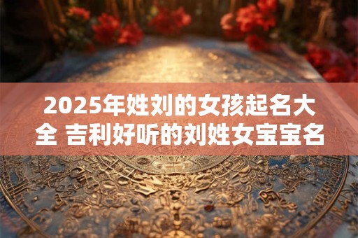 2025年姓刘的女孩起名大全 吉利好听的刘姓女宝宝名字