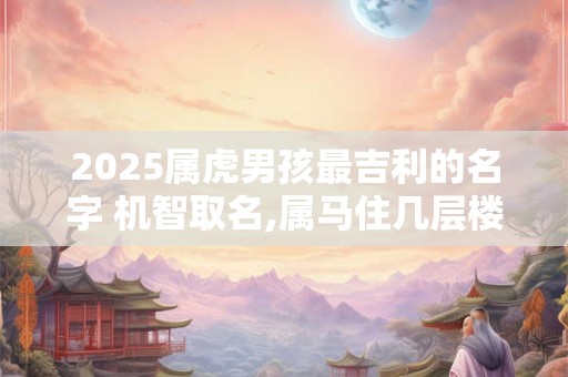 2025属虎男孩最吉利的名字 机智取名,属马住几层楼最好吉利