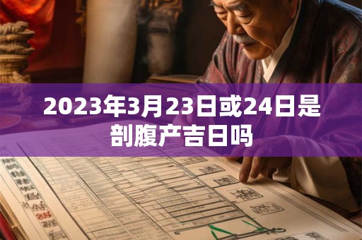 2023年3月23日或24日是剖腹产吉日吗