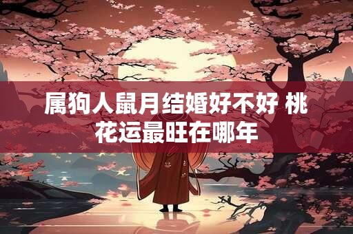 属狗人鼠月结婚好不好 桃花运最旺在哪年