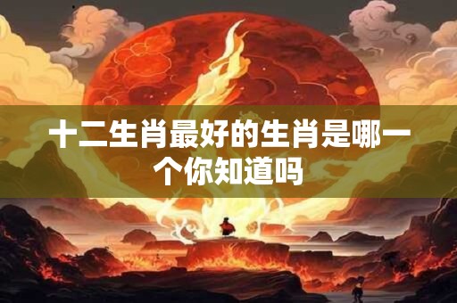 十二生肖最好的生肖是哪一个你知道吗