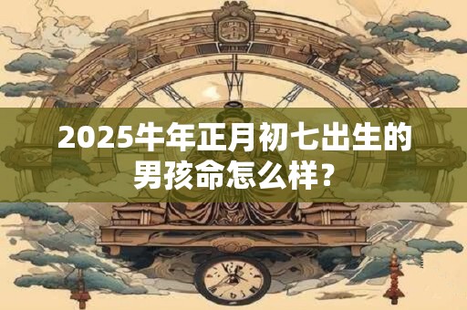 2026牛年正月初七出生的男孩命怎么样？