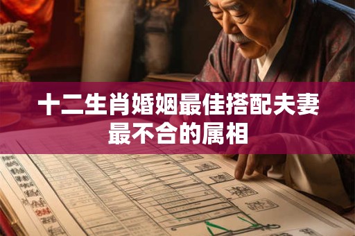十二生肖婚姻最佳搭配夫妻最不合的属相
