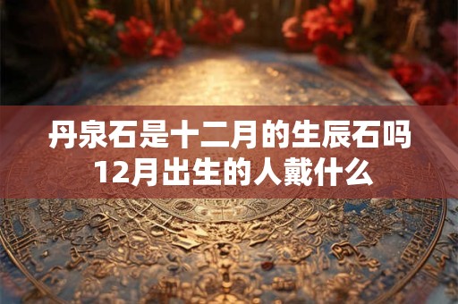丹泉石是十二月的生辰石吗 12月出生的人戴什么