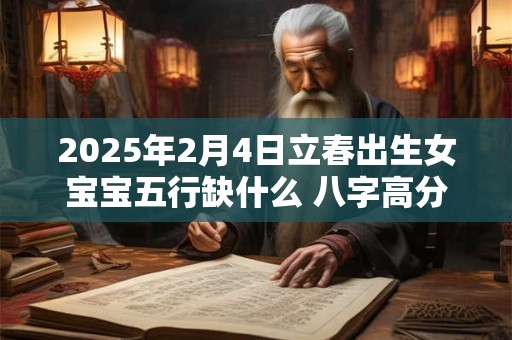 2025年2月4日立春出生女宝宝五行缺什么 八字高分起名字