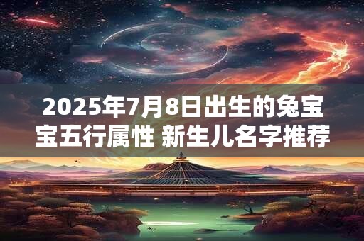 2025年7月8日出生的兔宝宝五行属性 新生儿名字推荐