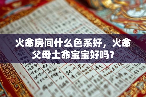 火命房间什么色系好,火命父母土命宝宝好吗? 火命房间什么色系好,火命父母土命宝宝好吗?