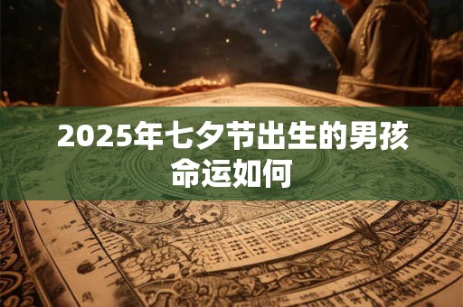 2025年七夕节出生的男孩命运如何