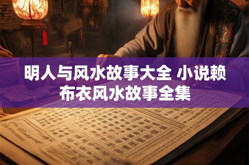 明人与风水故事大全 小说赖布衣风水故事全集