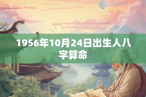 1956年10月24日出生人八字算命