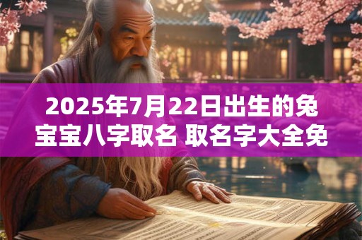 2025年7月22日出生的兔宝宝八字取名 取名字大全免费查询
