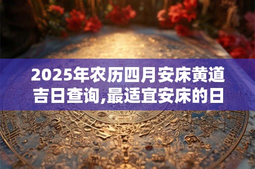 2025年农历四月安床黄道吉日查询,最适宜安床的日子