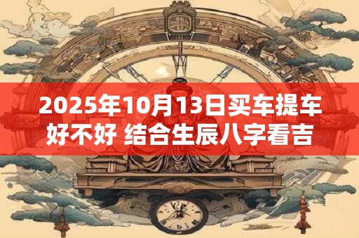 2025年10月13日买车提车好不好 结合生辰八字看吉日