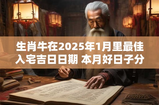 生肖牛在2025年1月里最佳入宅吉日日期 本月好日子分析 生肖牛在2025年1月里最佳入宅吉日日期 本月好日子分析