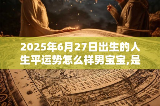 2025年6月27日出生的人生平运势怎么样男宝宝,是哪个生肖