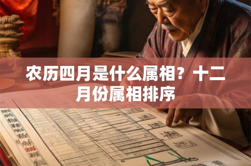 农历四月是什么属相？十二月份属相排序