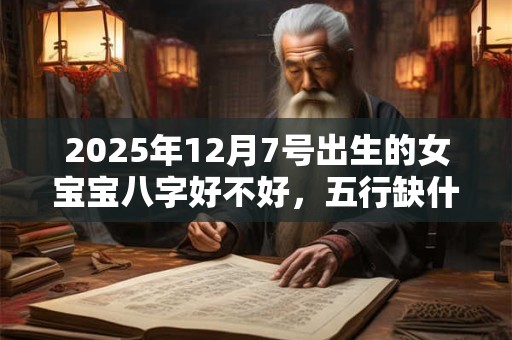 2025年12月7号出生的女宝宝八字好不好，五行缺什么