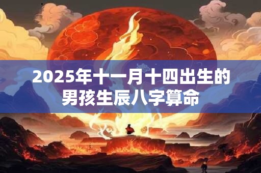 2025年十一月十四出生的男孩生辰八字算命