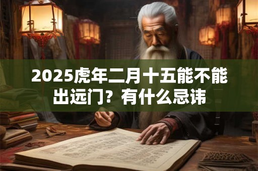 2026虎年二月十五能不能出远门?有什么忌讳 2026虎年二月十五能不能出远门?有什么忌讳