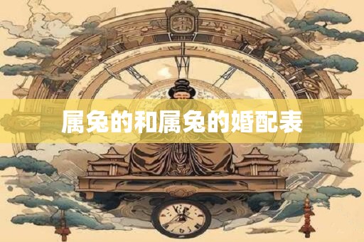 属兔的和属兔的婚配表