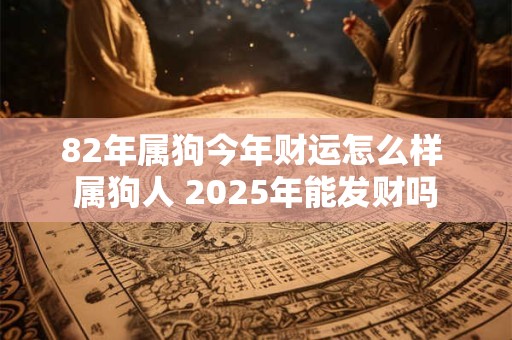 82年属狗今年财运怎么样 属狗人 2025年能发财吗