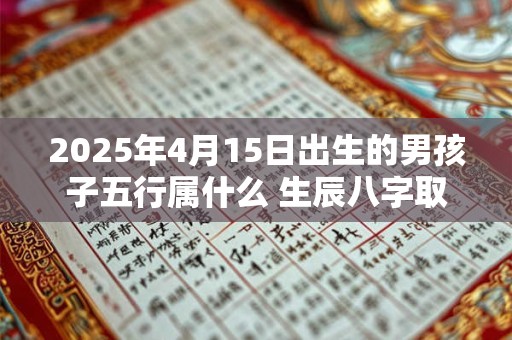2025年4月15日出生的男孩子五行属什么 生辰八字取名