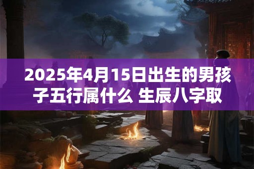 2025年4月15日出生的男孩子五行属什么 生辰八字取名