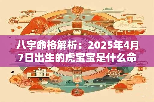 八字命格解析：2025年4月7日出生的虎宝宝是什么命
