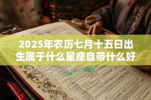 2025年农历七月十五日出生属于什么星座自带什么好运