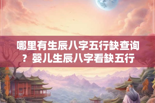 哪里有生辰八字五行缺查询？婴儿生辰八字看缺五行
