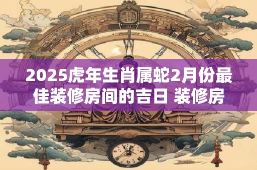 2025虎年生肖属蛇2月份最佳装修房间的吉日 装修房间好日子