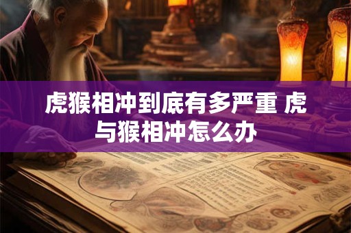 虎猴相冲到底有多严重 虎与猴相冲怎么办
