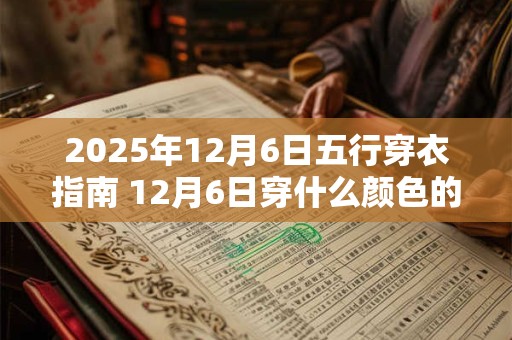 2025年12月6日五行穿衣指南 12月6日穿什么颜色的衣服