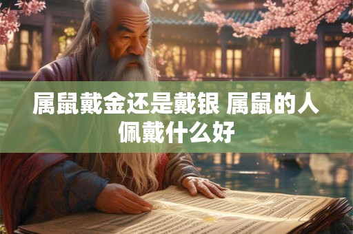 属鼠戴金还是戴银 属鼠的人佩戴什么好