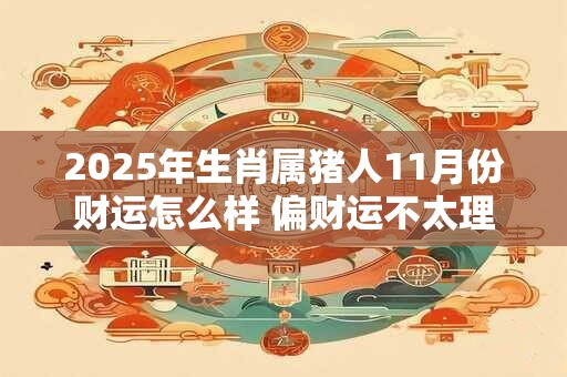 2025年生肖属猪人11月份财运怎么样 偏财运不太理想