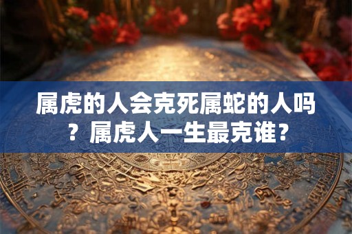 属虎的人会克死属蛇的人吗？属虎人一生最克谁？