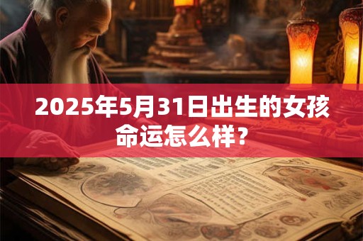 2025年5月31日出生的女孩命运怎么样？