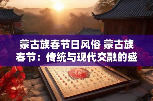 蒙古族春节日风俗 蒙古族春节：传统与现代交融的盛宴