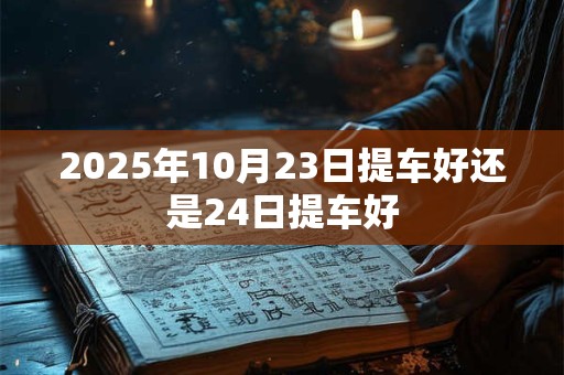 2025年10月23日提车好还是24日提车好