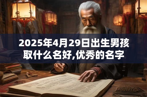 2025年4月29日出生男孩取什么名好,优秀的名字