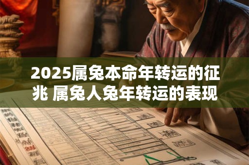 2025属兔本命年转运的征兆 属兔人兔年转运的表现