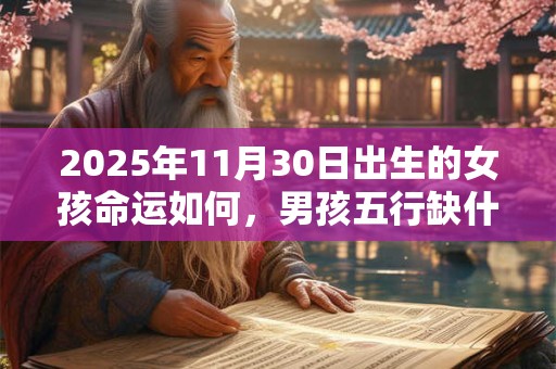 2025年11月30日出生的女孩命运如何，男孩五行缺什么