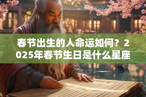 春节出生的人命运如何？2025年春节生日是什么星座？