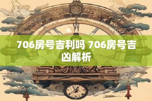 706房号吉利吗 706房号吉凶解析